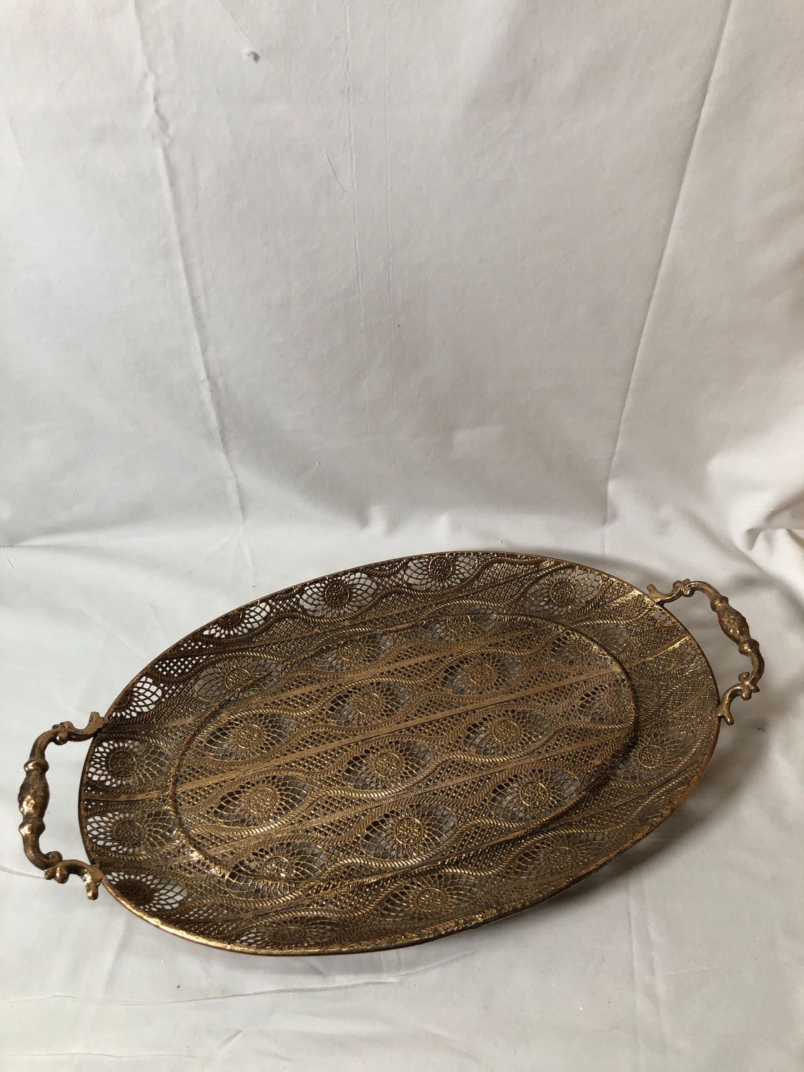 Antique Oval Tray Lg 18"