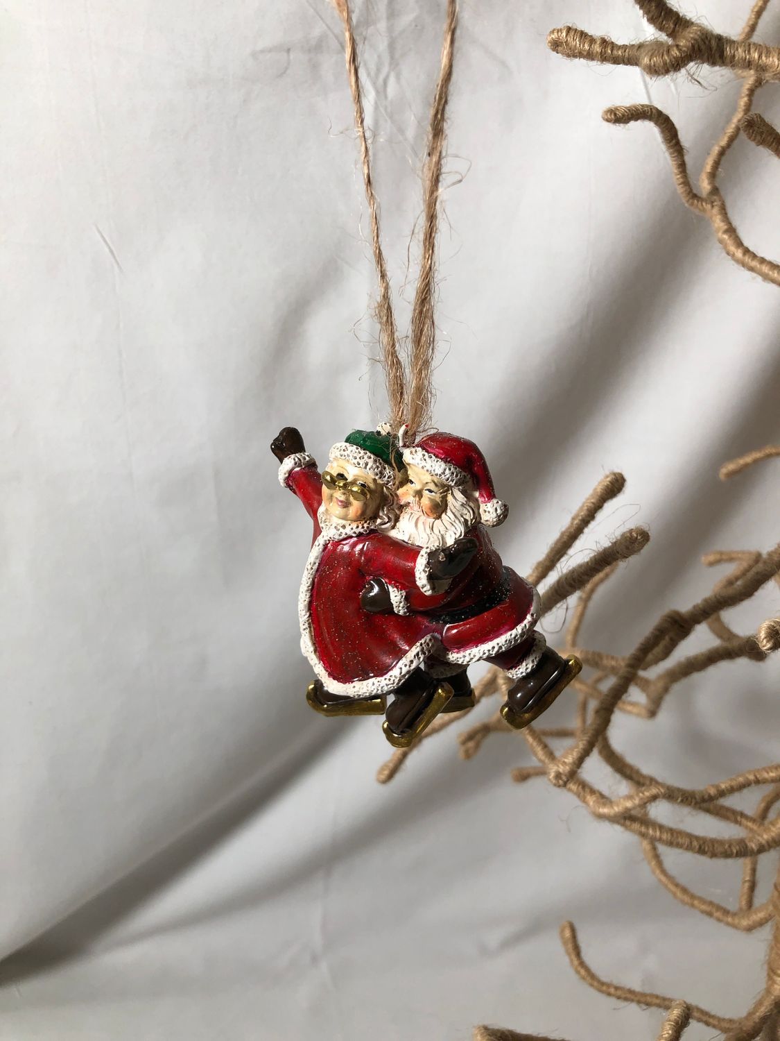Mr & Mrs Claus Skating Ornament Mr & Mrs Claus Skating Ornament