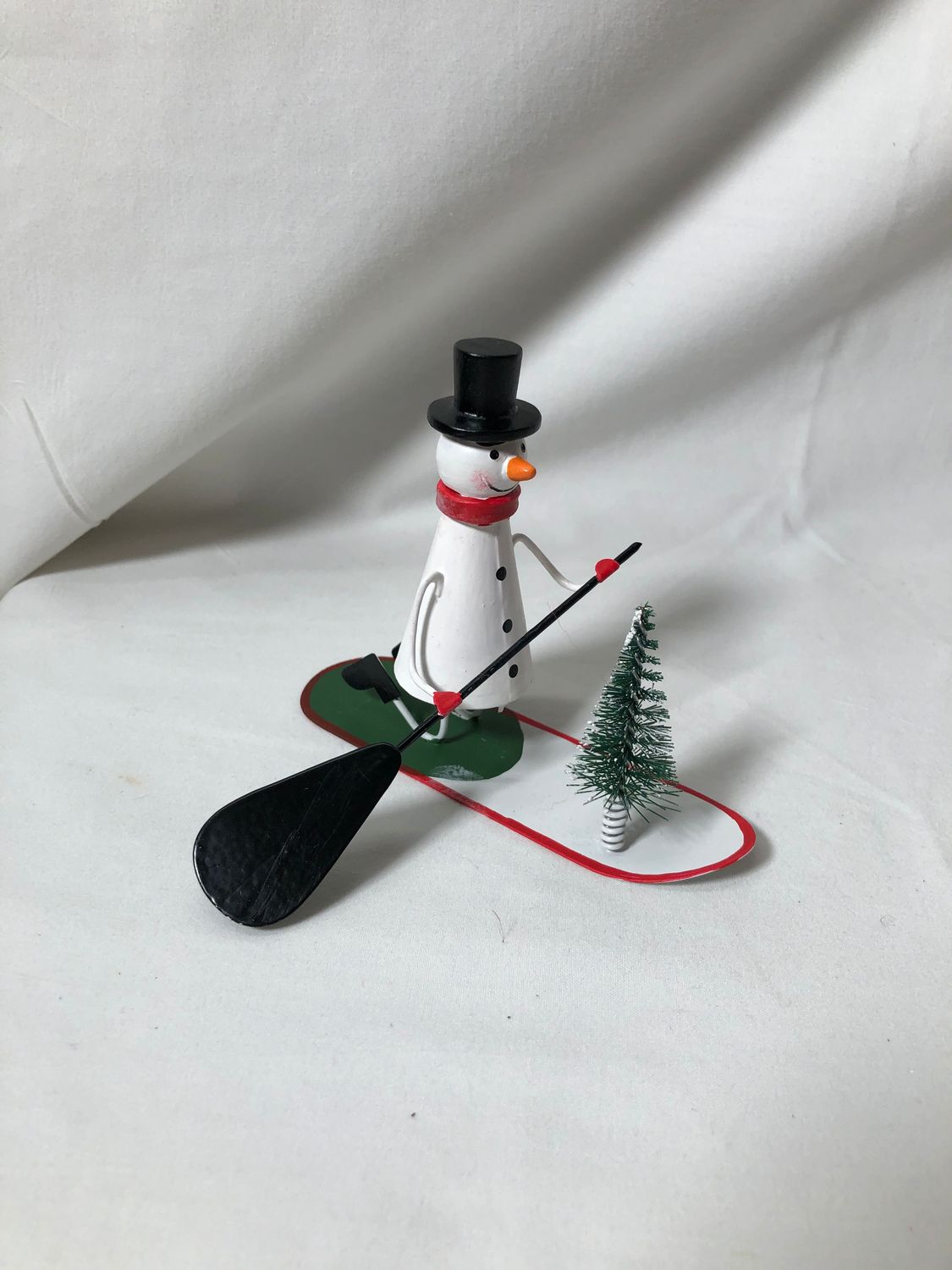Snowman on Paddle Board Ornament