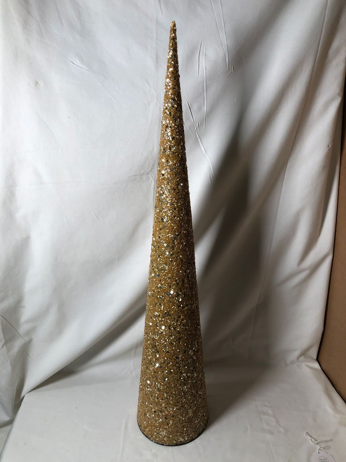 Beaded Gold Glitter Tree Lg Beaded Gold Glitter Tree Lg
