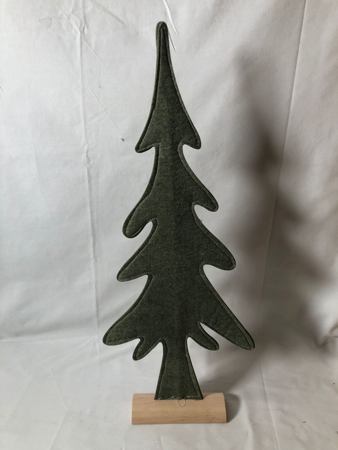 Green Felt Tree on Stand 19.5"
