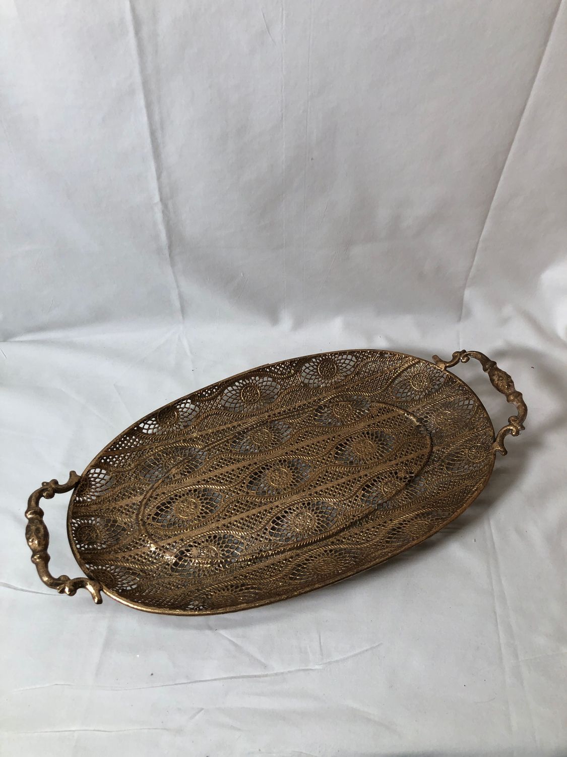 Antique Oval Tray Sm 16"