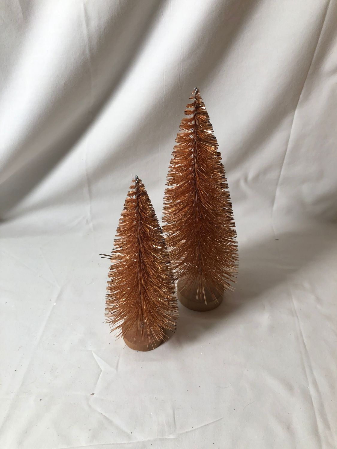 S/2 Rose Gold Bristle Trees S/2 Rose Gold Bristle Trees