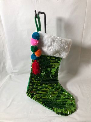 Sequin Stocking - Green Sequin Stocking - Green