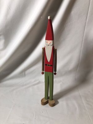 Tall Wooden Santa Sm