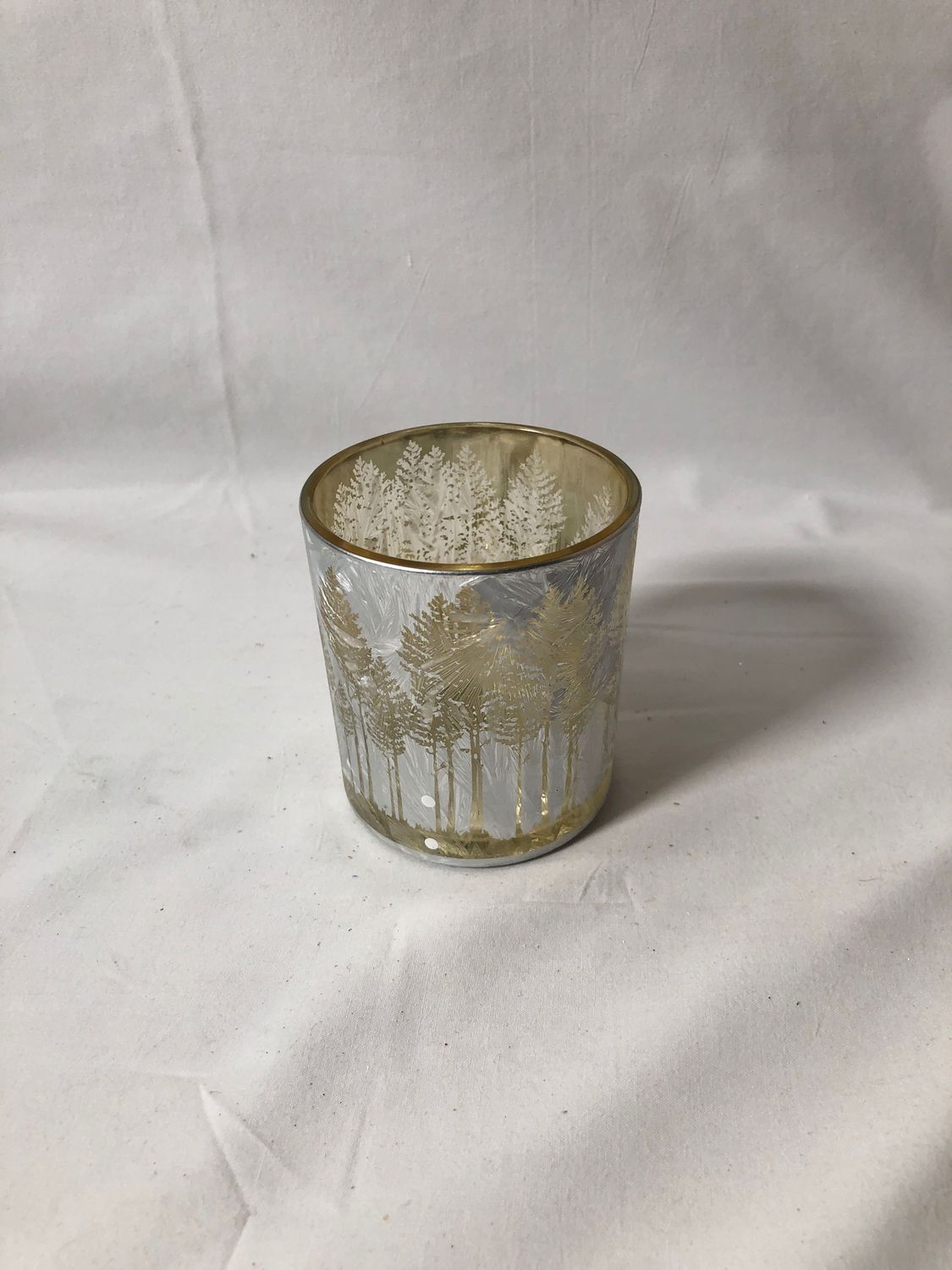 Gold Tree Votive Holder Sm