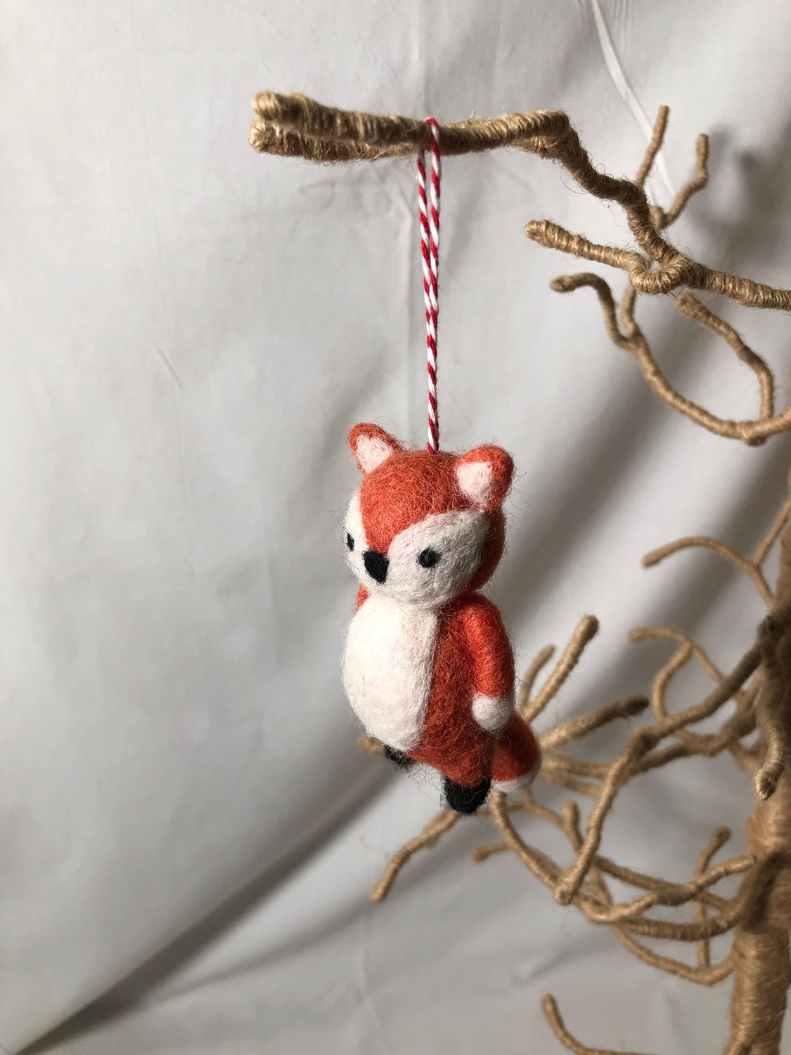 Felt Forest Creature Ornament - Fox