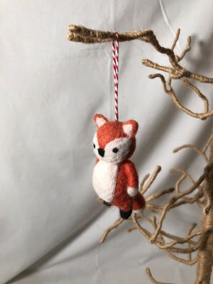 Felt Forest Creature Ornament - Fox