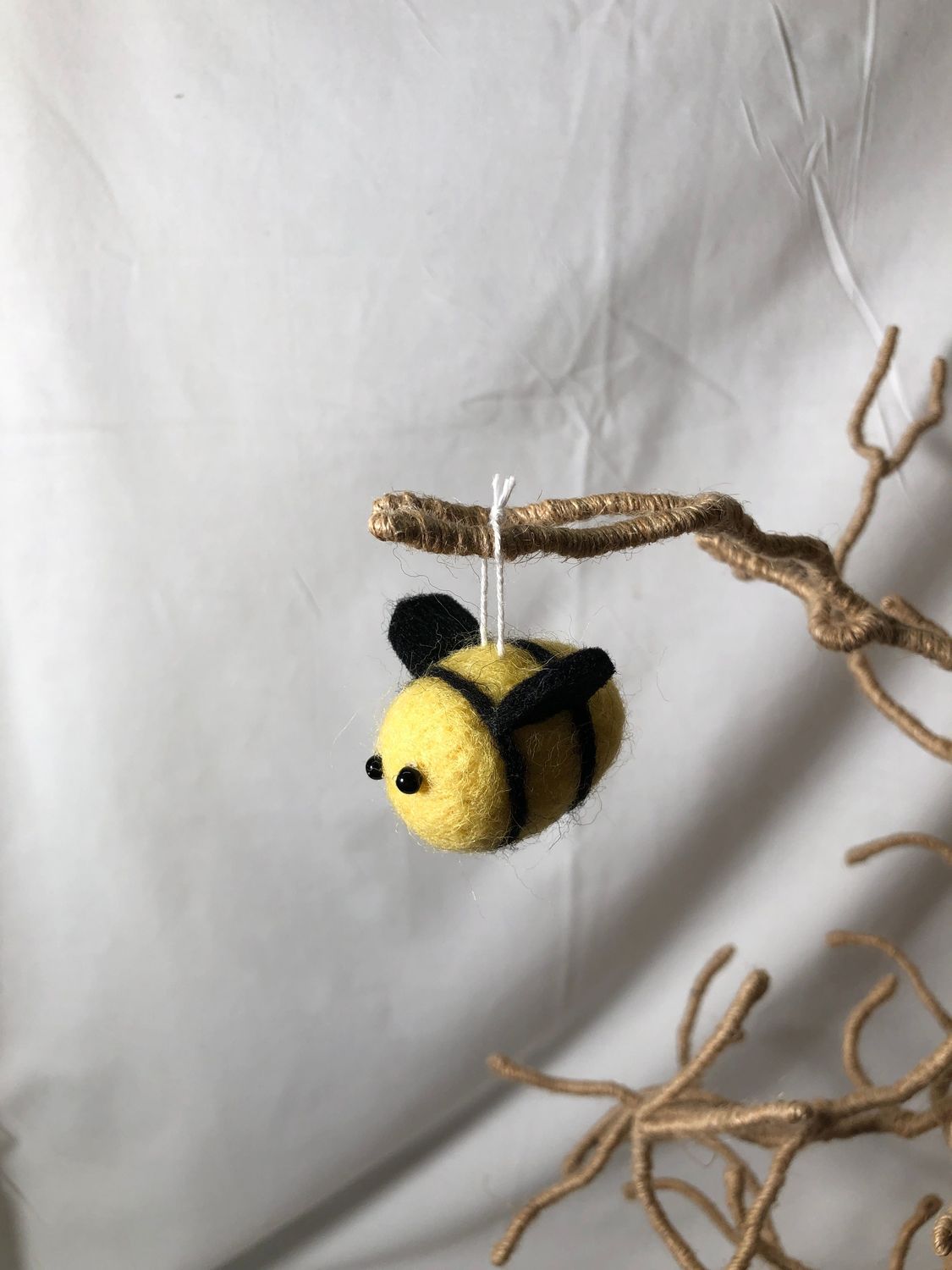 Felt Mini Bee Ornament
