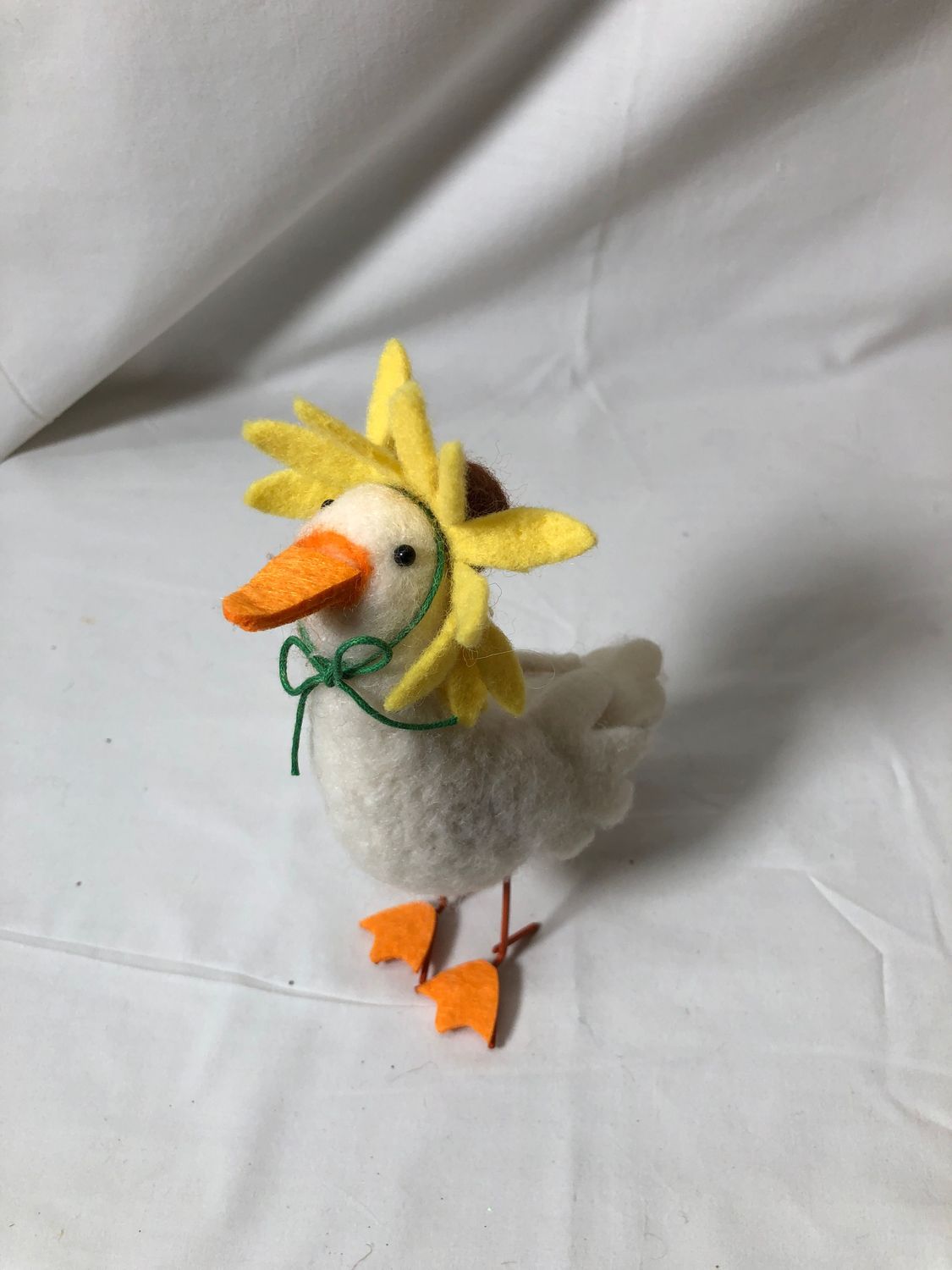 Felt Duck w/Sunflower Hat