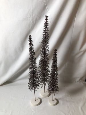 S/3 Slim Twig Bronze Trees S/3 Slim Twig Bronze Trees