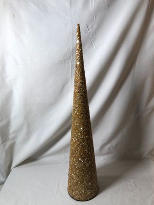Beaded Gold Glitter Tree Med Beaded Gold Glitter Tree Med
