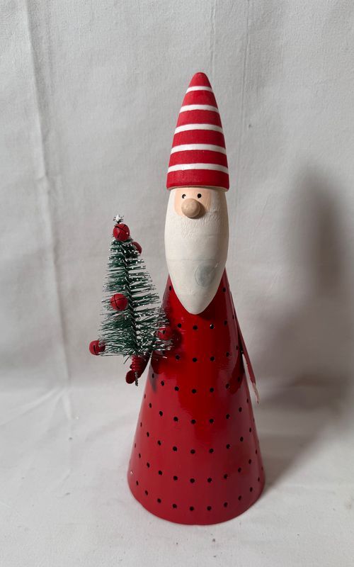 LED Metal and Wooden Santa Sm LED Metal and Wooden Santa Sm