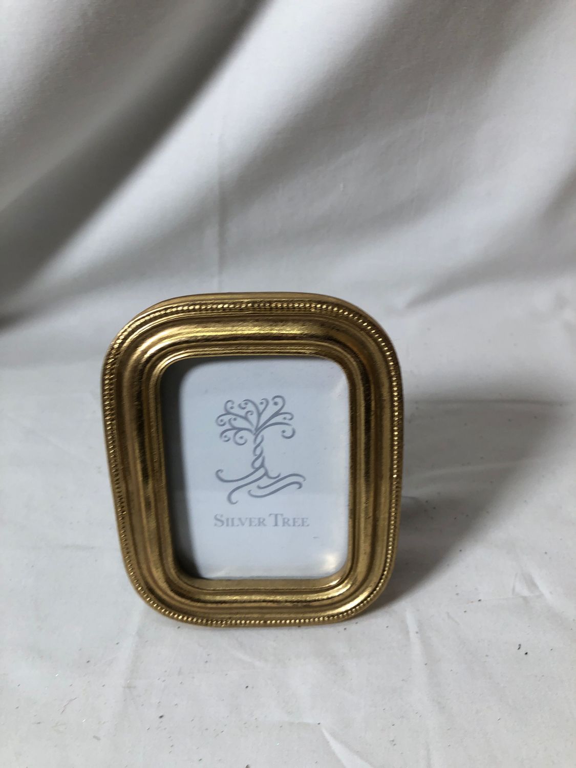 Antique Gold Dotted Edge Mini Frame Rectangle