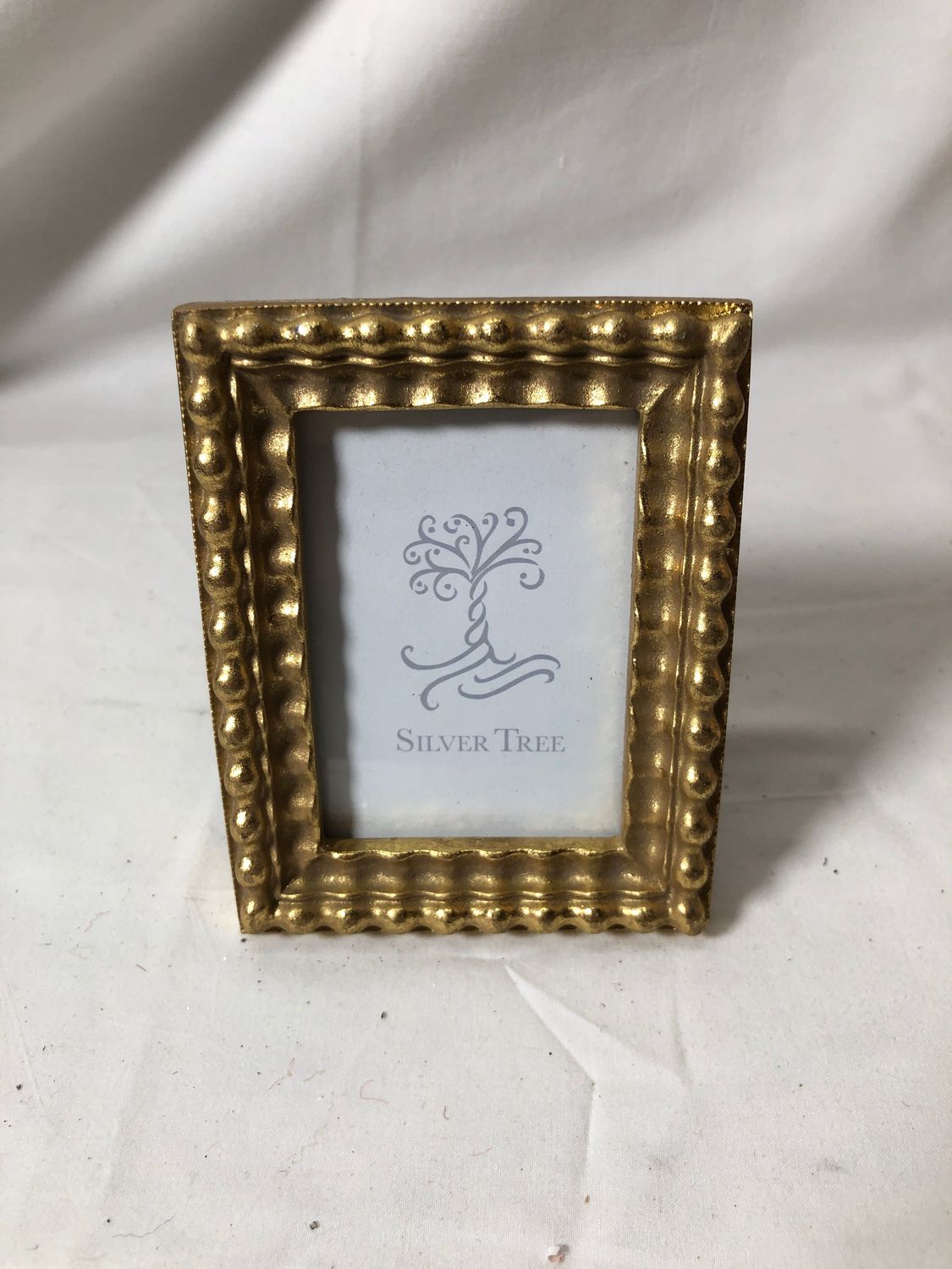 Gold Pearl Bead Mini Frame Rectangle