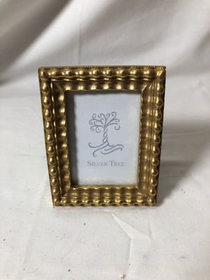 Gold Pearl Bead Mini Frame Rectangle