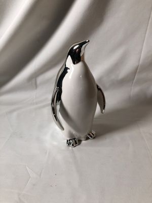 Ceramic Silver Penguin Sm