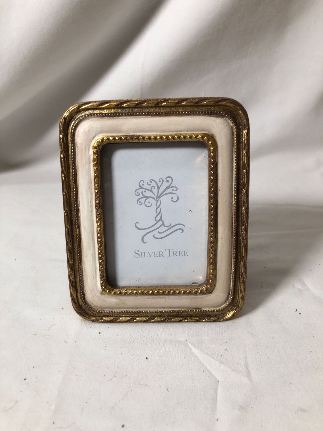 Cream &amp; Gold Mini Frame Rectangle