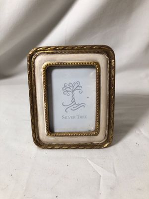 Cream &amp; Gold Mini Frame Rectangle