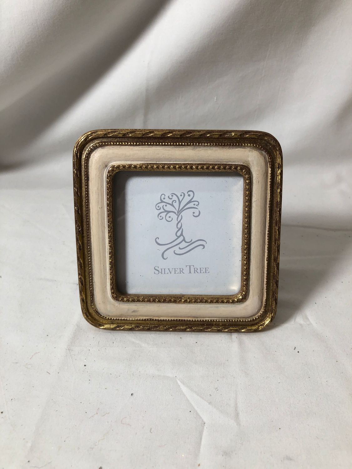 Cream &amp; Gold Mini Frame Square