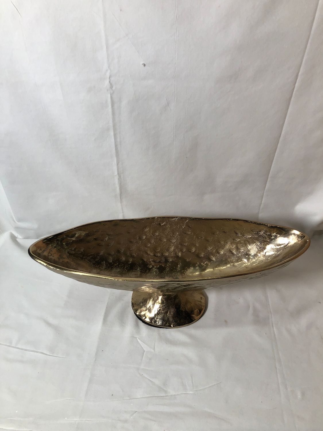 Oval Antique Gold Bowl Lg