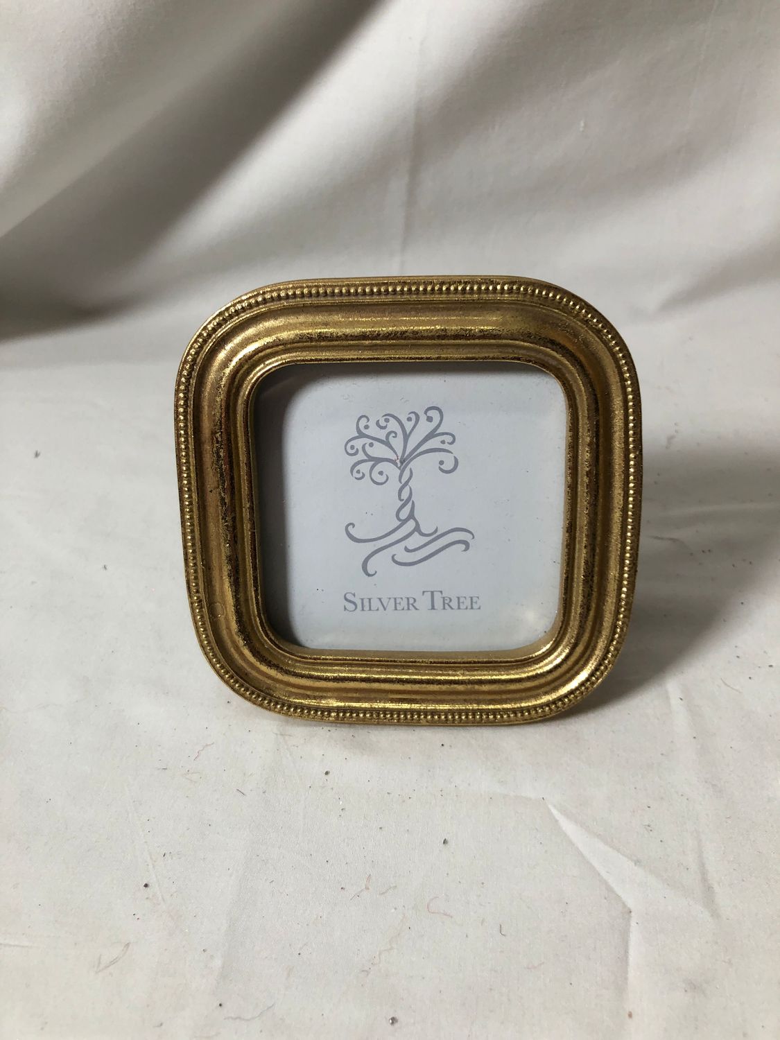 Antique Gold Dotted Edge Mini Frame Square