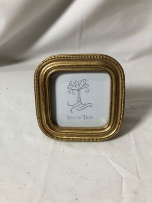 Antique Gold Dotted Edge Mini Frame Square