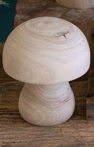 Natural Wood Mushroom - Sm