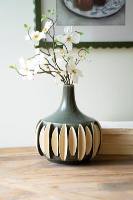 Mid-Century Atomic Vase / Grey