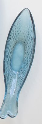 Glass Fish Bowl - Blue