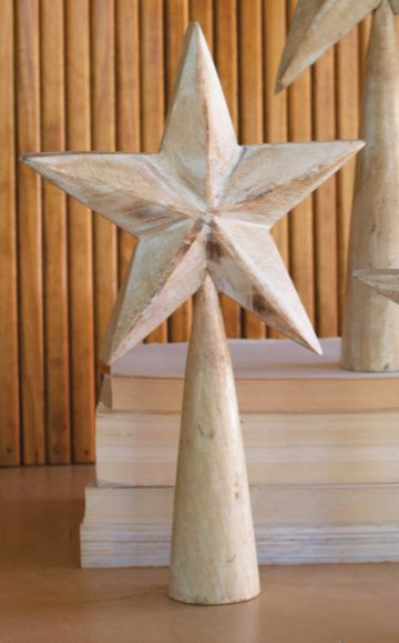 White-Wash Wooden Table Top Star - Sm White-Wash Wooden Table Top Star - Sm