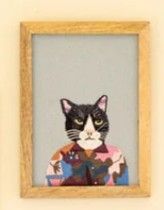 Framed Cat Embroidery