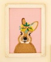 Framed Rabbit Embroidery II