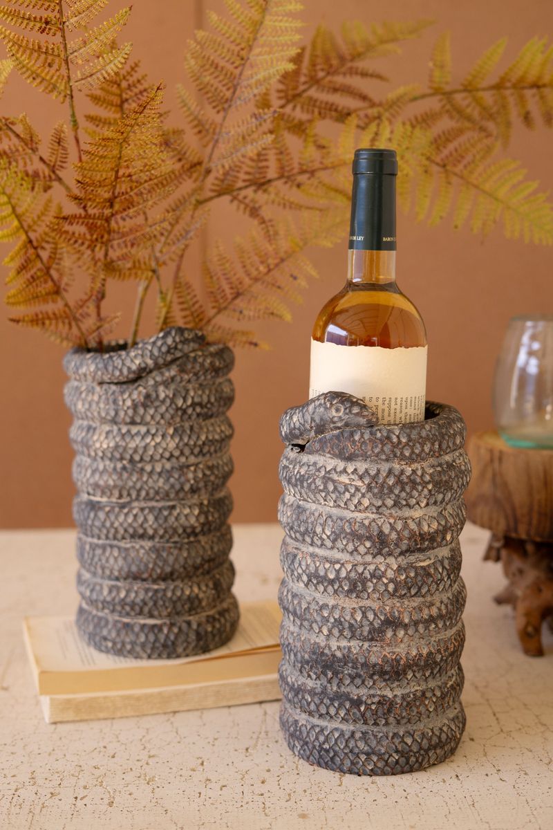 Clay Snake Wine Cooler/Planter