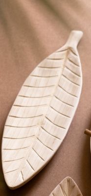 Wooden Leaf Tray - Med