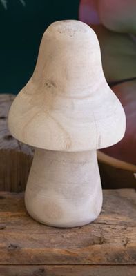 Natural Wood Mushroom - Med