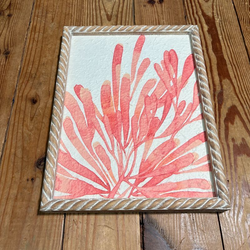 Coral Print w/Wooden Frame III Coral Print w/Wooden Frame III
