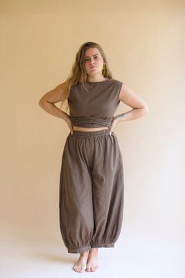 Drawstring Balloon Pant / Oregano
