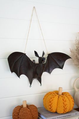 Painted Metal Bat Door Halloween Door Hanger Painted Metal Bat Door Halloween Door Hanger