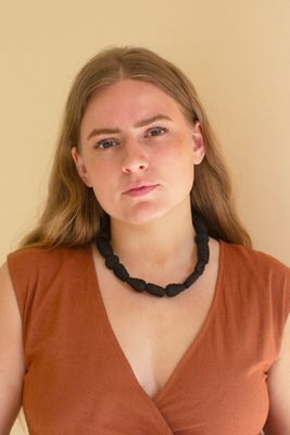 Raffia Necklace - Midnight
