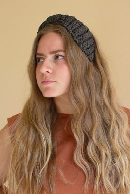 Raffia Headband - Midnight