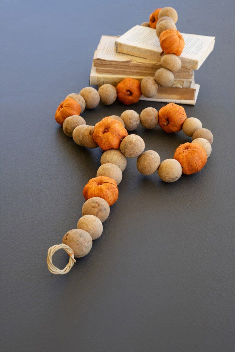 Gourd Pumpkin Orange Garland Gourd Pumpkin Orange Garland