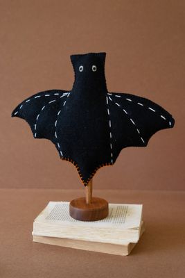 Felt Halloween Bat on a Base Felt Halloween Bat on a Base