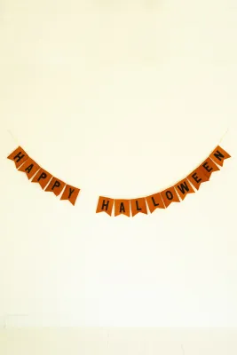 Felt Happy Halloween Garland Felt Happy Halloween Garland