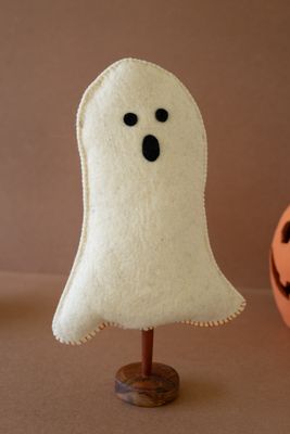 Felt Halloween Ghost on a Base Felt Halloween Ghost on a Base