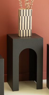 Textured Black Side Table - Lg Textured Black Side Table - Lg