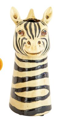 Ceramic Safari Animal Succulent Planter - Zebra