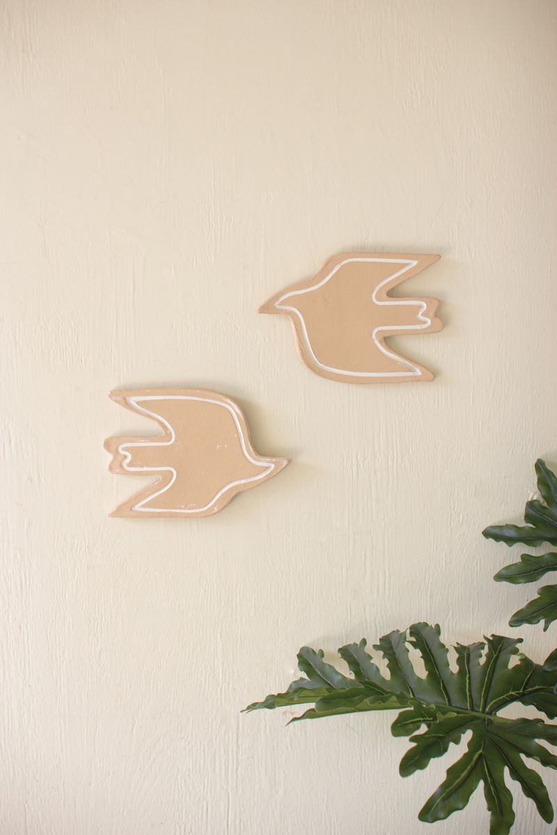 Clay Bird Wall Decor