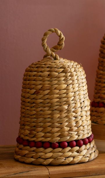 Seagrass Christmas Bell - Lg Seagrass Christmas Bell - Lg