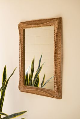 Paper Rope Framed Mirror Paper Rope Framed Mirror